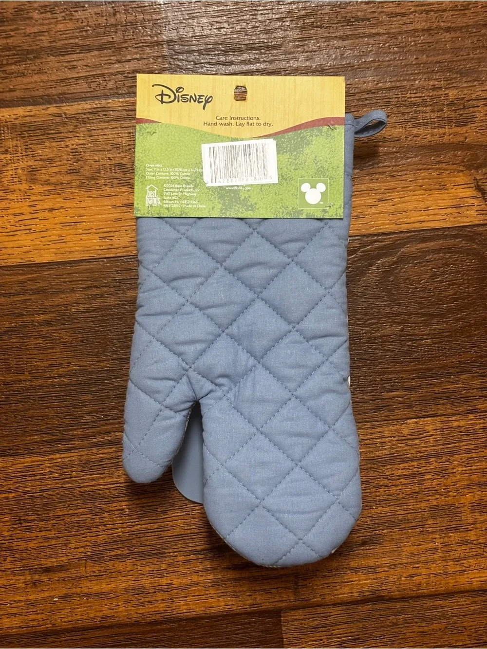 Disney Blue Plaid Mickey Mouse 3-Piece Baking Set
